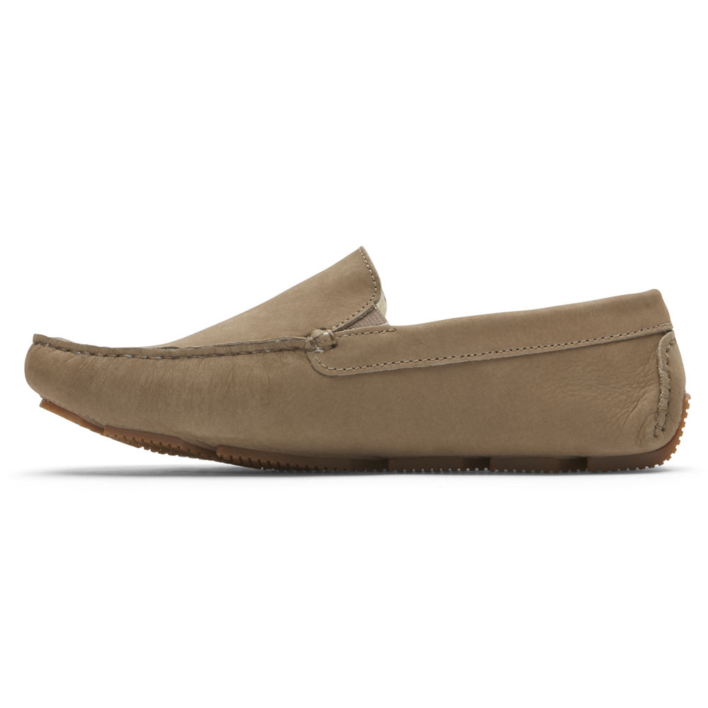 Rockport Slippers For Mens Khaki - Rhyder - LM3750418